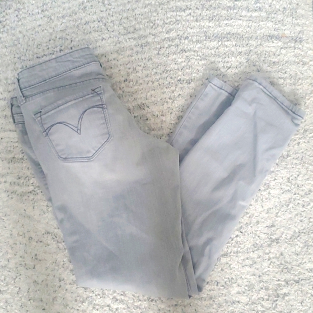 Gray Levi jeans size5  low rise skinny